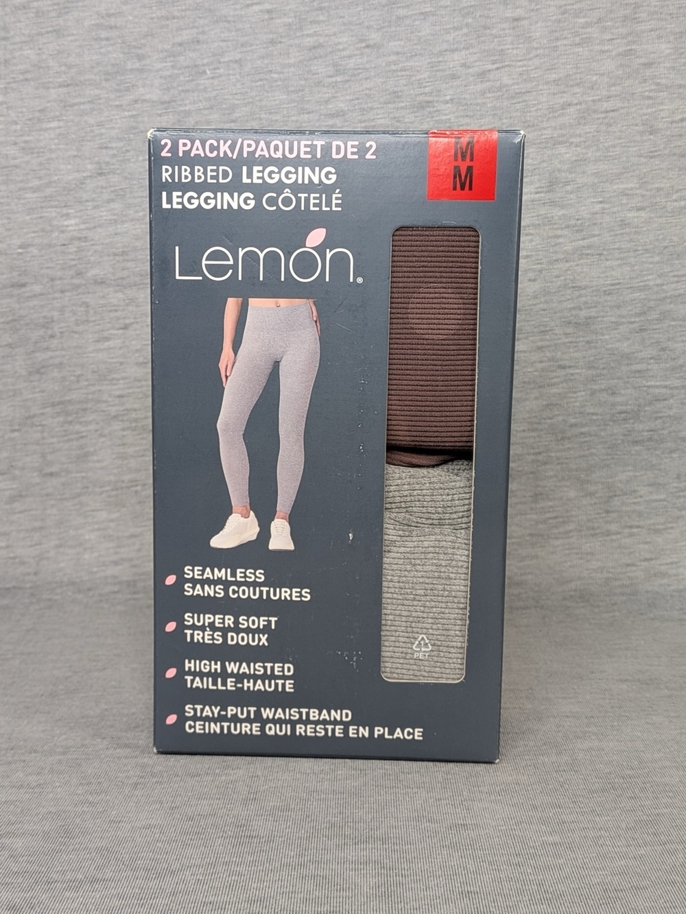 Lemon 2-pack Ribbed Leggings - Picture 6 of 11